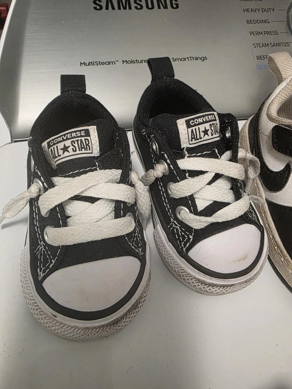 Converse Toddler Black and White All Star Low Top Sneakers